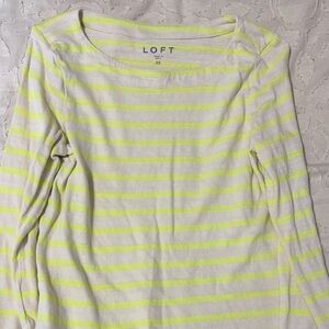 LOFT Women's Long Sleeve Striped Top